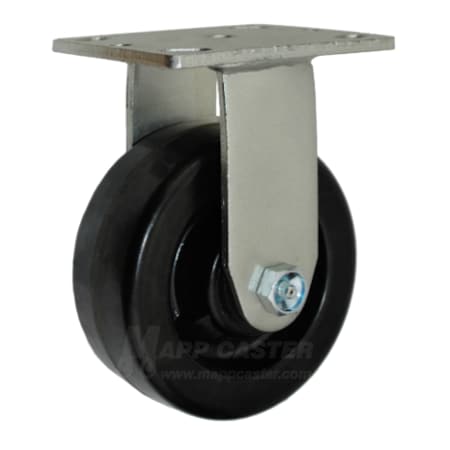 5X2 Phenolic Wheel Rigid Caster - 1,000 Lbs Capacity